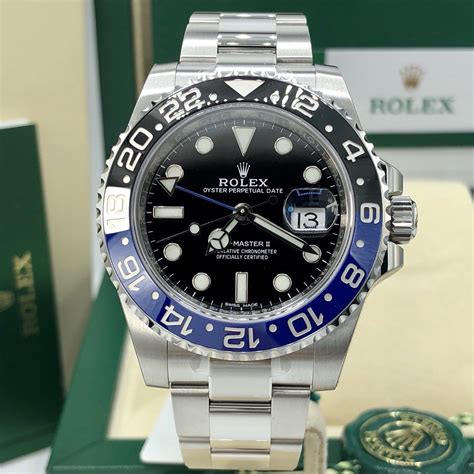 rolex gmt master ii batman usato|rolex submariner batman price.